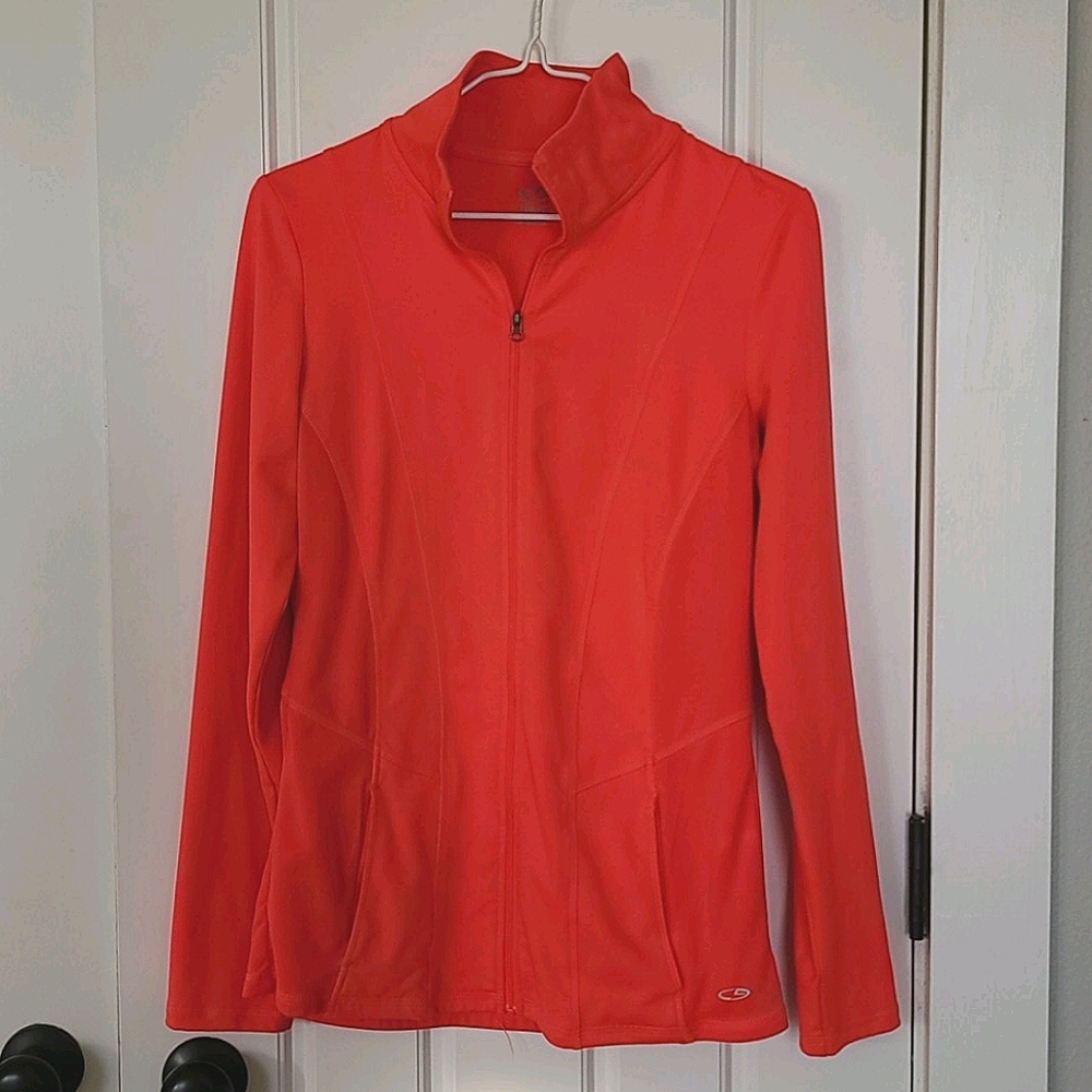 9/29 Champion Women's red orange Full-Zip Top
